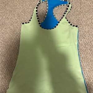 lululemon athletica Green and Blue Tank Top